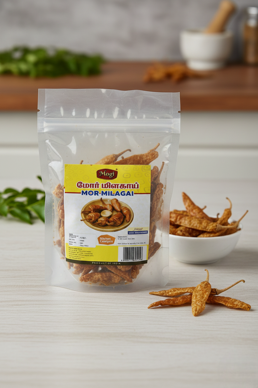 Mogi Mor Milagai (Traditional Sun-Dried Buttermilk Chillies)